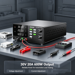 KUAIQU R-SPS3020C 30V 20A 600W Automotive Electronics Test Power Supply with OCP for Automotive Testing