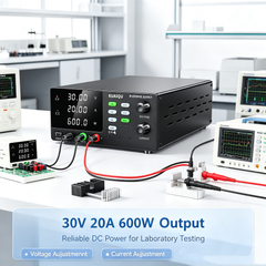 KUAIQU R-SPS3020C 30V 20A 600W Laboratory DC Power Supply for DC-DC Converter Testing