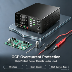 KUAIQU R-SPS3020C 30V 20A 600W Regulated DC Power Supply with OCP for Power Electronics Testing