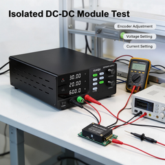 KUAIQU R-SPS3020S 0-30V 0-20A 600W Adjustable DC Power Supply and Bench Supply with Encoder for DC-DC Converter Testing