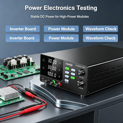 KUAIQU R-SPS3030C 30V 30A 900W Bench Supply with M1-M3 Memory and OCP for Power Electronics