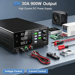 KUAIQU R-SPS3030C 30V 30A 900W High Current DC Power Supply for DC Load Testing