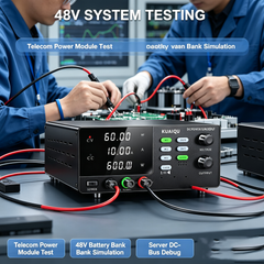 KUAIQU R-SPS6010C 60V 10A 600W Bench DC Supply with Memory for 48V System Testing
