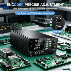 KUAIQU R-SPS6010C 60V 10A 600W Bench DC Supply with Memory for 48V System Testing