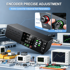 KUAIQU R-SPS6010C 60V 10A 600W Bench Supply with 4-Digit Display for Industrial Testing