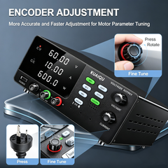 KUAIQU R-SPS6010C 60V 10A 600W DC Power Unit with Precision Adjustment for Motor Testing