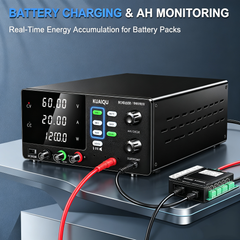 KUAIQU R-SPS6020C 60V 20A 1200W DC Power Source with Battery Charging & OCP for High Power Battery Systems
