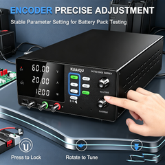 KUAIQU R-SPS6020C 60V 20A 1200W DC Power Source with Battery Charging & OCP for High Power Battery Systems