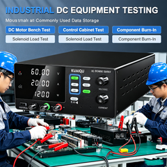 KUAIQU R-SPS6020C 60V 20A 1200W DC Source with 4-Digit Display for Industrial Equipment Testing