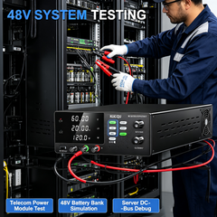 KUAIQU R-SPS6020C 60V 20A 1200W High Power Bench Supply with 4-Digit Display for 48V System Testing