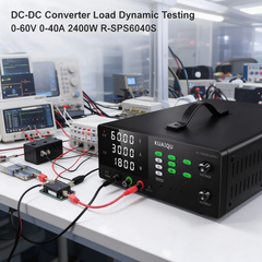 KUAIQU R-SPS6040S DC Power Source 0-60V 0-40A 2400W with OCP & OVP for DC-DC Converter Testing