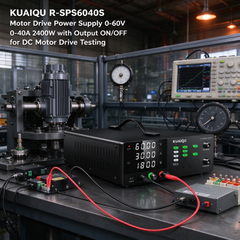 KUAIQU R-SPS6040S Motor Drive Power Supply 0-60V 0-40A 2400W with Output ON/OFF for DC Motor Drive Testing