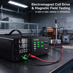 KUAIQU R-SPS6050S Electromagnet Power Supply 0-60V 0-50A 3000W with Back Panel Output for Electromagnetic System Testing