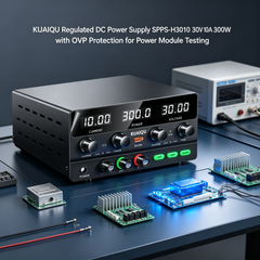 KUAIQU Regulated DC Power Supply SPPS-H3010 0-30V 0-10A 300W with OVP Protection for Power Module Testing