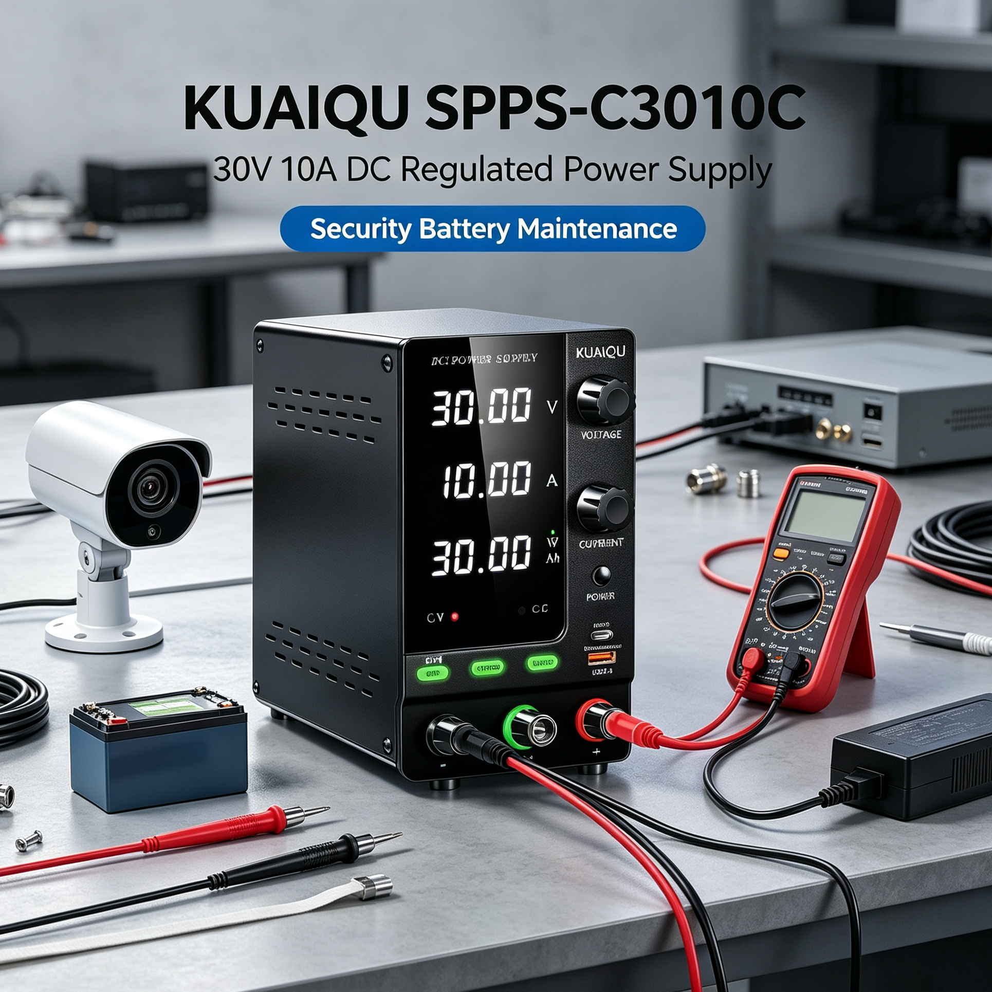 KUAIQU SPPS-C3010C 30V 10A DC Regulated Power Supply