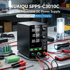 KUAIQU SPPS-C3010C 30V 10A Adjustable DC Power Supply for Emergency Lighting Battery Charging