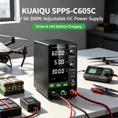 KUAIQU SPPS-C605C 60V 5A 300W Adjustable DC Power Supply for Drone &UAV Battery Charging