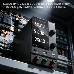 KUAIQU SPPS-C605 48V DC Bus Testing DC Power Supply Bench Supply 0-60V 0-5A 300W with Output Control