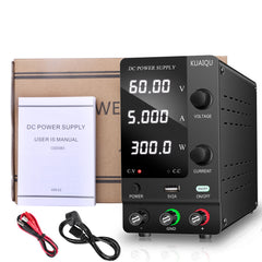 KUAIQU SPPS-C605 48V DC Bus Testing DC Power Supply Bench Supply 0-60V 0-5A 300W with Output Control