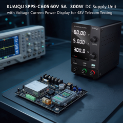 KUAIQU SPPS-C605 60V 5A 300W DC Supply Unit with Voltage Current Power Display for 48V Telecom Testing