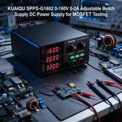 KUAIQU SPPS-G1602 0-160V 0-2A Adjustable Bench Supply DC Power Supply for MOSFET Testing