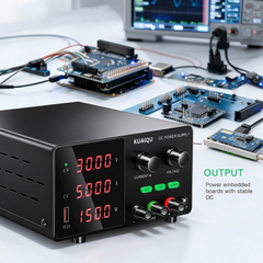 KUAIQU SPPS-G305 30V 5A 150W Adjustable Bench Supply with 4-Digit Display for Embedded System Testing