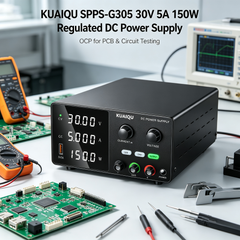KUAIQU SPPS-G305 PCB and Circuit Testing Adjustable DC Power Supply 30V 5A 150W with Encoder Adjustment