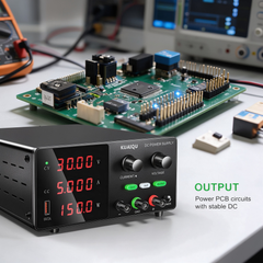 KUAIQU SPPS-G305 PCB and Circuit Testing Adjustable DC Power Supply 30V 5A 150W with Encoder Adjustment