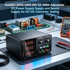 KUAIQU SPPS-G605 60V 5A 300W Adjustable DC Power Supply and Bench Supply for DC-DC Converter Testing