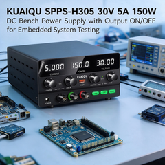 KUAIQU SPPS-H305 30V 5A 150W DC Bench Power Supply with Output ON/OFF for Embedded System Testing