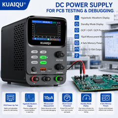 KUAIQU SPPS-K3010 30V 10A Precision DC Power Supply for PCB Testing & Debugging with Dual Curve Display