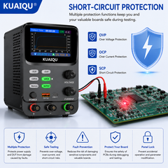 KUAIQU SPPS-K3010 30V 10A Precision DC Power Supply for PCB Testing & Debugging with Dual Curve Display