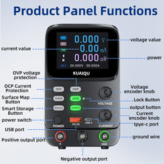 KUAIQU SPPS-K3010 30V 10A Precision DC Power Supply for PCB Testing & Debugging with Dual Curve Display