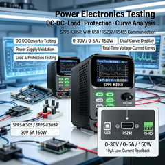 KUAIQU SPPS-K305 30V 5A Bench Power Supply with Curve Display for Power Electronics Testing