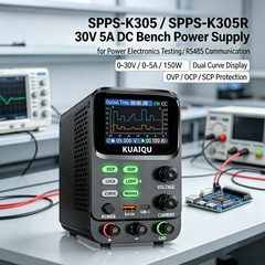 KUAIQU SPPS-K305 30V 5A Bench Power Supply with Curve Display for Power Electronics Testing