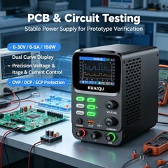 KUAIQU SPPS-K305 30V 5A Electronics Test Power Supply with 10μA Measurement for PCB & Circuit Testing