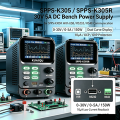 KUAIQU SPPS-K305 30V 5A Variable DC Bench Power Supply with Curve Display for Electronic Component Testing