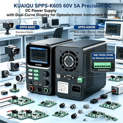 KUAIQU SPPS-K605 60V 5A Precision DC Power Supply with Dual-Curve Display for Optoelectronic Instrument Testing