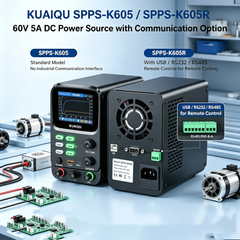 KUAIQU SPPS-K605 60V 5A Programmable DC Power Source with Curve Display for Motor Controller Testing