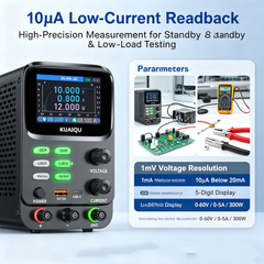 KUAIQU SPPS-K605 60V 5A Programmable DC Power Source with Curve Display for Motor Controller Testing