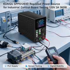 KUAIQU SPPS1203D Regulated Power Source for Industrial Control Board Testing 120V 3A 360W