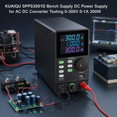 KUAIQU SPPS3001D Bench Supply DC Power Supply for AC DC Converter Testing 0-300V 0-1A 300W