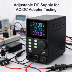 KUAIQU SPPS3010D 0-30V 0-10A 300W Adjustable DC Power Supply with Memory Storage for Power Adapter Testing