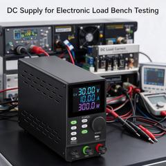 KUAIQU SPPS3010D Regulated DC Power Supply 0-30V 0-10A 300W with LCD Display for DC Load Testing