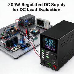KUAIQU SPPS3010D Regulated DC Power Supply 0-30V 0-10A 300W with LCD Display for DC Load Testing