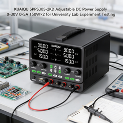 KUAIQU SPPS305-2KD Adjustable DC Power Supply 0-30V 0-5A 150W×2 for University Lab Experiment Testing