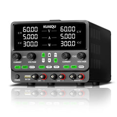 KUAIQU SPPS605-2KD 0–60V 5A Dual-Channel Laboratory DC Power Supply for 5V, 12V & 24V Experiments