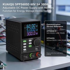 KUAIQU SPPS605D 60V 5A 300W Adjustable DC Power Supply with Memory Function for Energy Storage Device Testing