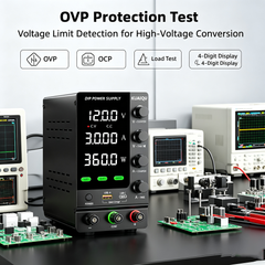 KUAIQU SPS-C1203S 120V 3A 360W Precision DC Test Supply with OVP for DC-DC Converter Testing
