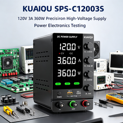 KUAIQU SPS-C1203S 120V 3A 360W Precision DC Test Supply for Power Electronics Testing